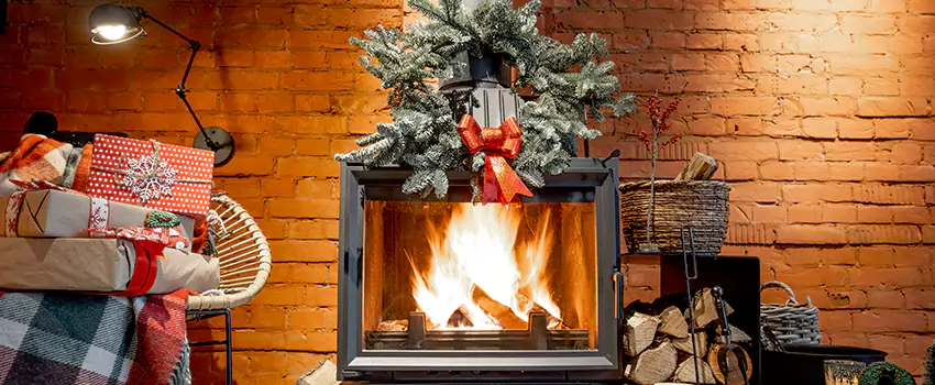 Travis Industries Linear Gas Fireplace Installation in Delano, California