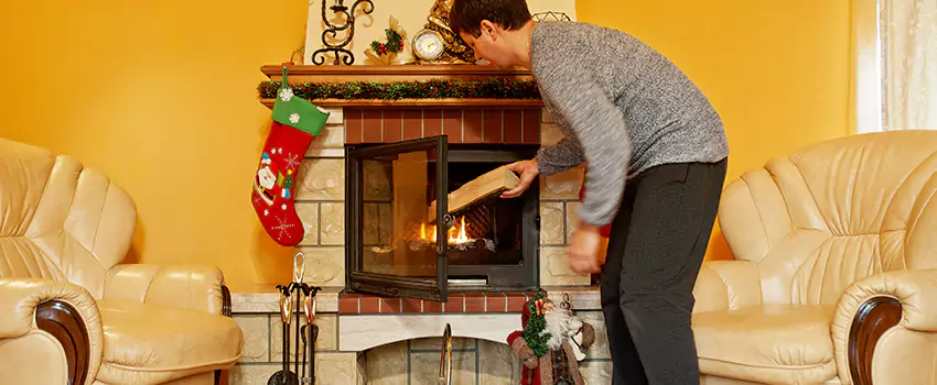 Rusted Metal Fireplace Restoration in Delano, California